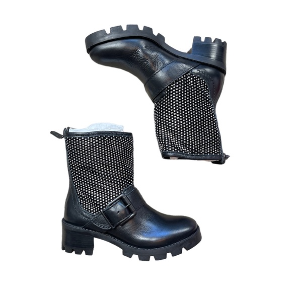 SCHUTZ GALENA STUDDED LEATHER MOTO BOOTS - BRAND NEW IN BOX! - Picture 10 of 11